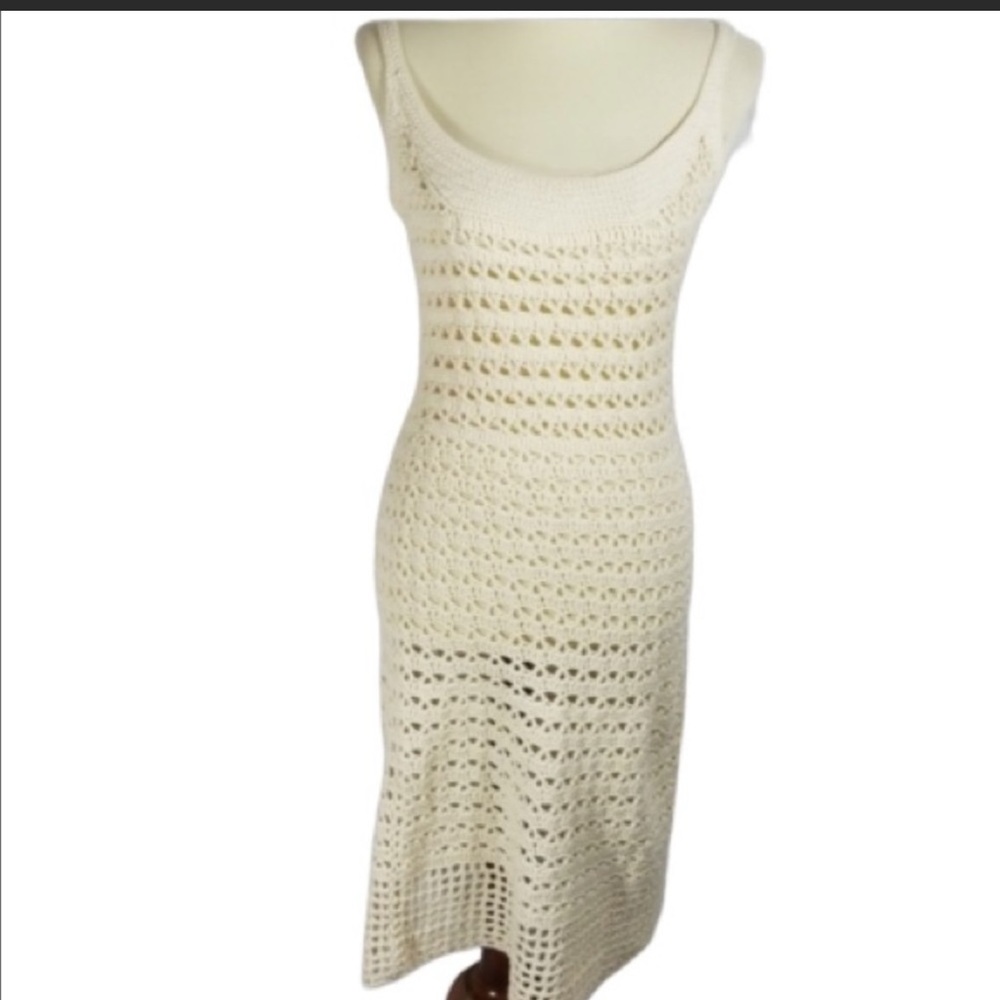 Anthropologie Tabitha Crochet Knit Dress NWOT